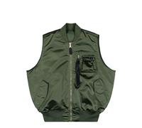Alpha Industries MA-1 Base Vest Bomberjacke Größe L Olivgrün