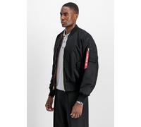 Alpha Industries - MA 1 Black - Jacke - Schwarz - L - 100% Polyester,100% Nylon,Synthetik Schwarz L