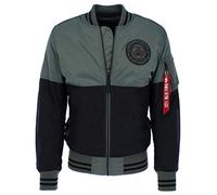 Alpha Industries MA-1 Block Jacke Schwarz/Grün L