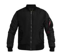 Bomberjacke ALPHA INDUSTRIES "MA-1 Camo BE", Herren, Gr. XXXL, schwarz, Web, Obermaterial: 100% Nylon, modisch, slim fit, Langarm, Jacken (72673538-XXXL) schwarz