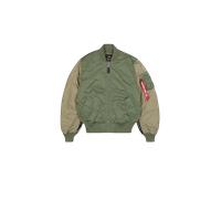 Alpha Industries MA-1 Camo Back Embroidery Bomberjacke Größe M Olivgrün