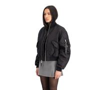 Alpha Industries MA-1 Cropped Bomberjacke Größe L Schwarz