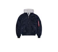 Alpha Industries MA-1 D-Tec Hood Bomberjacke Größe M Blau
