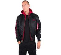 Alpha Industries Bomber Jacke MA-1 D-Tec SE schwarz / rot S