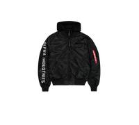 Alpha Industries MA-1 D-Tec Sleeve Embroidery Bomberjacke Größe L Schwarz/Reflektierend