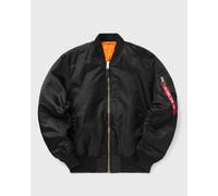 Alpha Industries Bomberjacke mit Stehkragen und Pattentaschen in Black, Größe XXL