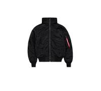 Alpha Industries Herren MA-1 Hooded Bomberjacke, Schwarz (Black 3), XXL