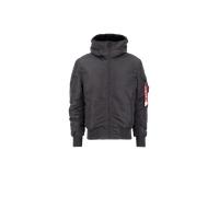 Alpha Industries MA-1 Hooded Bomberjacke Größe L Grau