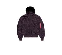 Alpha Industries MA-1 Hooded Bomberjacke Größe L Pflaume