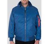 Alpha Industries MA-1 Hooded Reflective Jacke, blau, Größe M