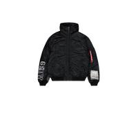 Alpha Industries MA-1 Hooded Studio Bomberjacke Größe 3XL Schwarz