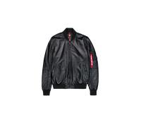 Alpha Industries MA-1 Leather Bomberjacke Größe 3XL Schwarz