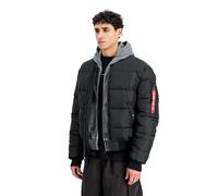 Alpha Industries MA-1 Logo Puffer Bomberjacke Größe 3XL Schwarz