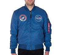 ALPHA INDUSTRIES MA-1 NASA REFLECTIVE Herren wattierte Bomberjacke, Größe:M, Alpha Industries Farben:Rep.Blue