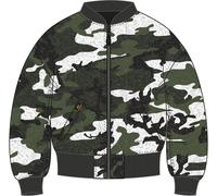 Alpha Industries MA-1 OS Rev.Fur Damen Jacke, schwarz-mehrfarbig, Größe S