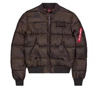 Bomberjacke ALPHA INDUSTRIES "Alpha Industries Men - Bomber Jackets MA-1 Puffer Camo" Gr. L, grün (dark olive camo) Herren Jacken (78349755-L) dark olive camo