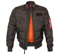 Alpha Industries MA-1 Puffer Bomber (Sale) dark oliv camo, Größe XXL, Herren, Synthetik