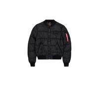 Bomberjacke ALPHA INDUSTRIES "MA-1 Puffer Bomber", Herren, Gr. XL, schwarz, Web, Obermaterial: 100% Polyester, unifarben, regular fit, Rippbündchen, Jacken (81193163-XL) schwarz