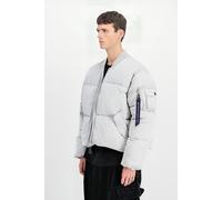 Alpha Industries MA-1 Puffer UV Bomberjacke Größe 2XL Grau