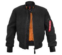 Alpha Industries MA-1 Teddy Fliegerjacke (Sale) schwarz, Größe S, Herren, Synthetik