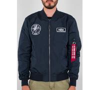 Alpha Industries MA-1 TT Glow In The Dark Jacke, blau, Größe S für Männer