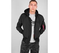 Alpha Industries - MA 1 TT Hood Black/Black - Jacke - Schwarz - 3XL - 100% Nylon Schwarz 3XL