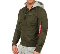 Alpha Industries - MA-1 TT Hood - Pilotenjacke mit Kapuze - Dark Green S