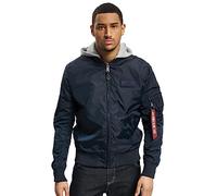 Bomberjacke ALPHA INDUSTRIES "ALPHA Men - Bomber & Flight Jackets MA-1 TT Hood" Gr. XL, blau (rep.blue) Herren Jacken Übergangsjacken (55244213-XL)