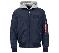 Alpha Industries - MA-1 TT Hood Jacke - Replica Blue S