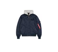 Alpha Industries MA-1 TT Hood Light Bomberjacke Größe 2XL Blau