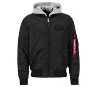 Alpha Industries - MA-1 TT Hood - Pilotenjacke mit Kapuze - Black XL