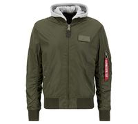 Alpha Industries - MA-1 TT Hood - Pilotenjacke mit Kapuze - Dark Green XXL