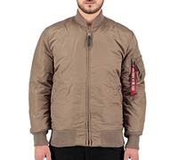 Alpha Industries - MA-1 VF 59 Long Bomberjacke für Männer - Größe XL - Taupe