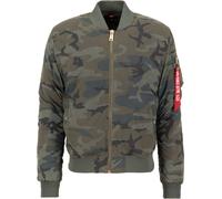 Alpha Industries MA-1 VF 59 Reflective Camo Jacke, grün, Größe XL für Männer