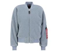 Alpha Industries MA-1 VF Teddy Wmn Bomberjacke für Damen Greyblue