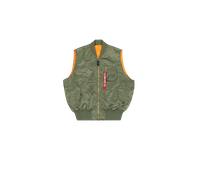Alpha Industries MA-1 Vintage Vest Bomberjacke Größe S Olivgrün