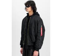 Alpha Industries - MA 1 ZH Back EMB Black - Jacke - Schwarz - L - Außenmaterial: 100% Nylon; Futter: 100% Nylon; Wattierung: 100% Polyester Schwarz L
