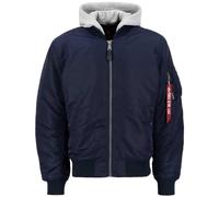 Alpha Industries MA-1 ZH Back EMB Bomberjacke für Herren Ultra Navy