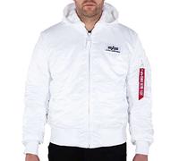 Alpha Industries MA-1 ZH Back Print Bomberjacke für Herren White/Black