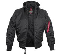 Alpha Industries MA-1 ZH Back Print Fliegerjacke (Sale) black/white, Größe XL, Herren, Synthetik