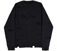 Alpha Industries - Maglione Distressed Logo Nero - Größe XXL - schwarz