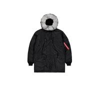 Alpha Industries N-3A Vintage Parka Parkajacke Größe 3XL Schwarz