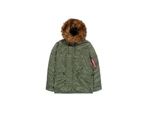 Alpha Industries N-3B Heritage Winterjacke Größe XS Olivgrün