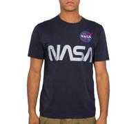 Alpha Industries NASA Reflective Herren T-Shirt blau Gr. S