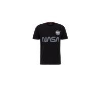 Alpha Industries NASA Reflective T-Shirt Größe 2XS Schwarz