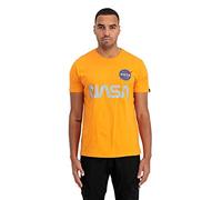 Alpha Industries NASA Reflective T T-Shirt für Herren Alpha Orange