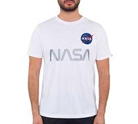 Alpha Industries NASA Reflective T T-Shirt / Unisex White-L