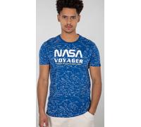 Alpha Industries NASA Voyager AOP T-Shirt, blau, Größe 3XL für Männer