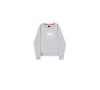 Alpha Industries New Basic Big Logo Sweatshirt Größe M Grau