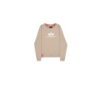 Sweater ALPHA INDUSTRIES "New Basic Sweatshirt BL W", Damen, Gr. S, beige (vintage sand), Obermaterial: 80% Baumwolle, 20% Polyester, regular fit, Sweatshirts Sweater (69123647-S) vintage sand